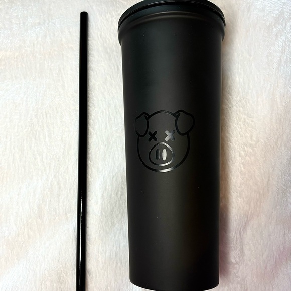 Shane Dawson Matte Black Pig Tumbler Stainless Steel New - Picture 4 of 14